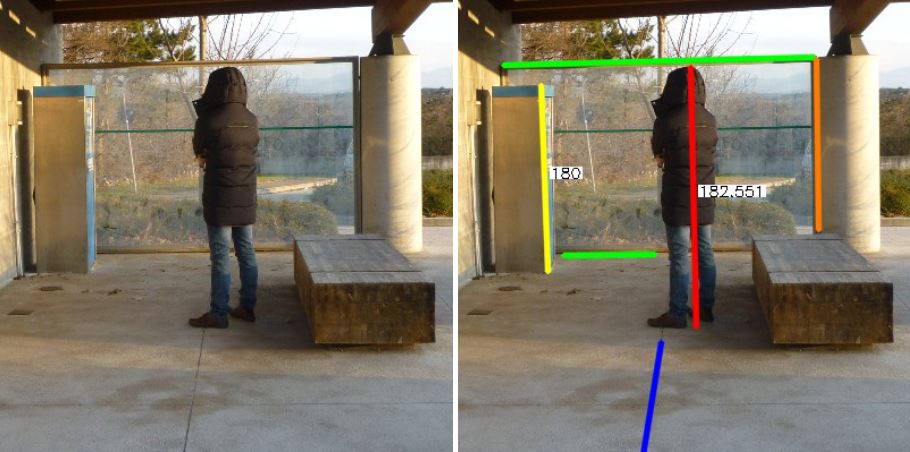 Measure Heights from Surveillance Video